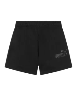 PUMA - PANTALONCINO CORTO JUNIOR (7 - 16 ANNI) NERO ESS RHINESTONE, LOGO STRASS,  693861-02