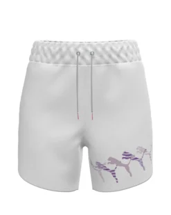 PUMA - PANTALONCINO DA DONNA BIANCO ESS+ LOGO LAB 5" GRAPHIC - 677932-02
