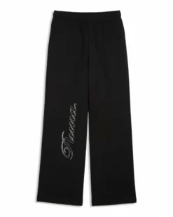 PUMA - PANTALONE DONNA NERO  ESSENTIAL GRAPHIC LEO LUXE, 634567-01