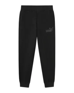 PUMA - PANTALONE ESSENTIAL NERO DA DONNA CON LOGO STRASS PER ALLENAMENTO, 693547-01