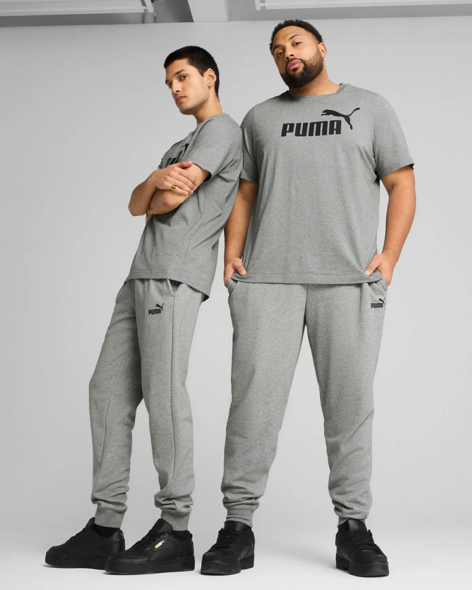 PUMA - PANTALONE ESSENTIAL N. 1 LOGO SLIM FL GRIGIO DA UOMO, 682642-03