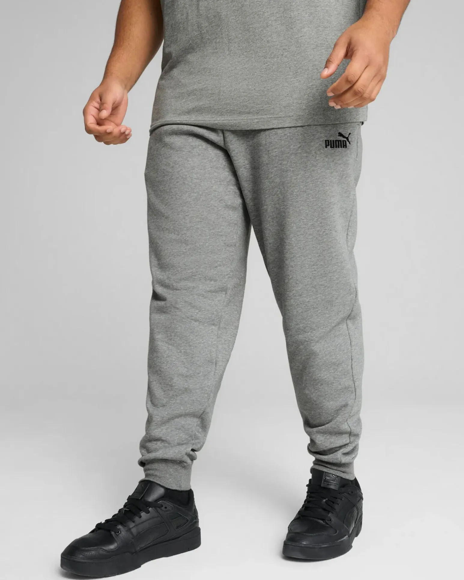 PUMA - PANTALONE ESSENTIAL N. 1 LOGO SLIM FL GRIGIO DA UOMO, 682642-03