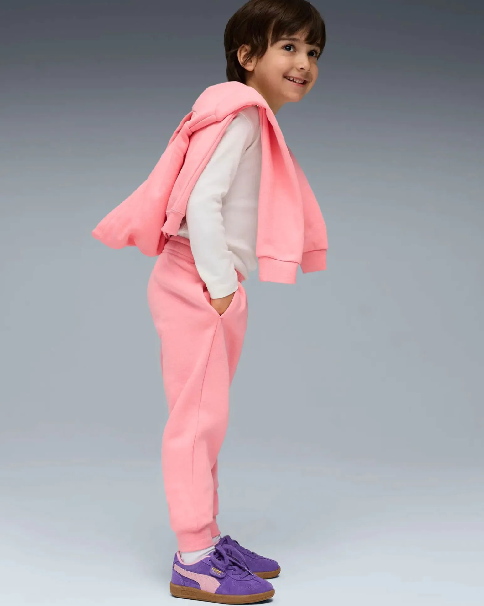PUMA – PANTALONE FELPA KIDS ROSA – 684933-27