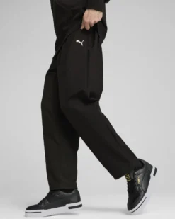PUMA - PANTALONE NERO WARDROBE ESSENTIAL RELAXED STRAIGHT DA UOMO, 682644-17