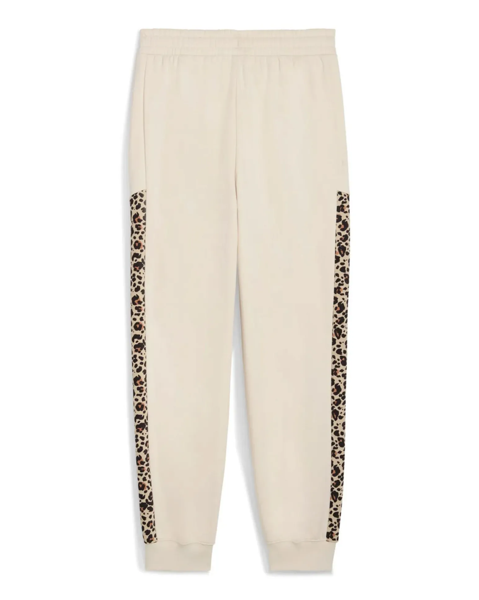 PUMA - PANTALONE PANNA CON BANDE LEOPARDATE ESSENTIAL GRAPHIC ANIMAL COMFORT DA DONNA, 688086-87