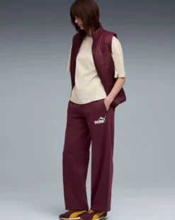 PUMA - PANTALONE TUTA DRITTI BORDEAUX ESSENTIAL NATURE 2.0 COMFORT DA DONNA, 688081-96