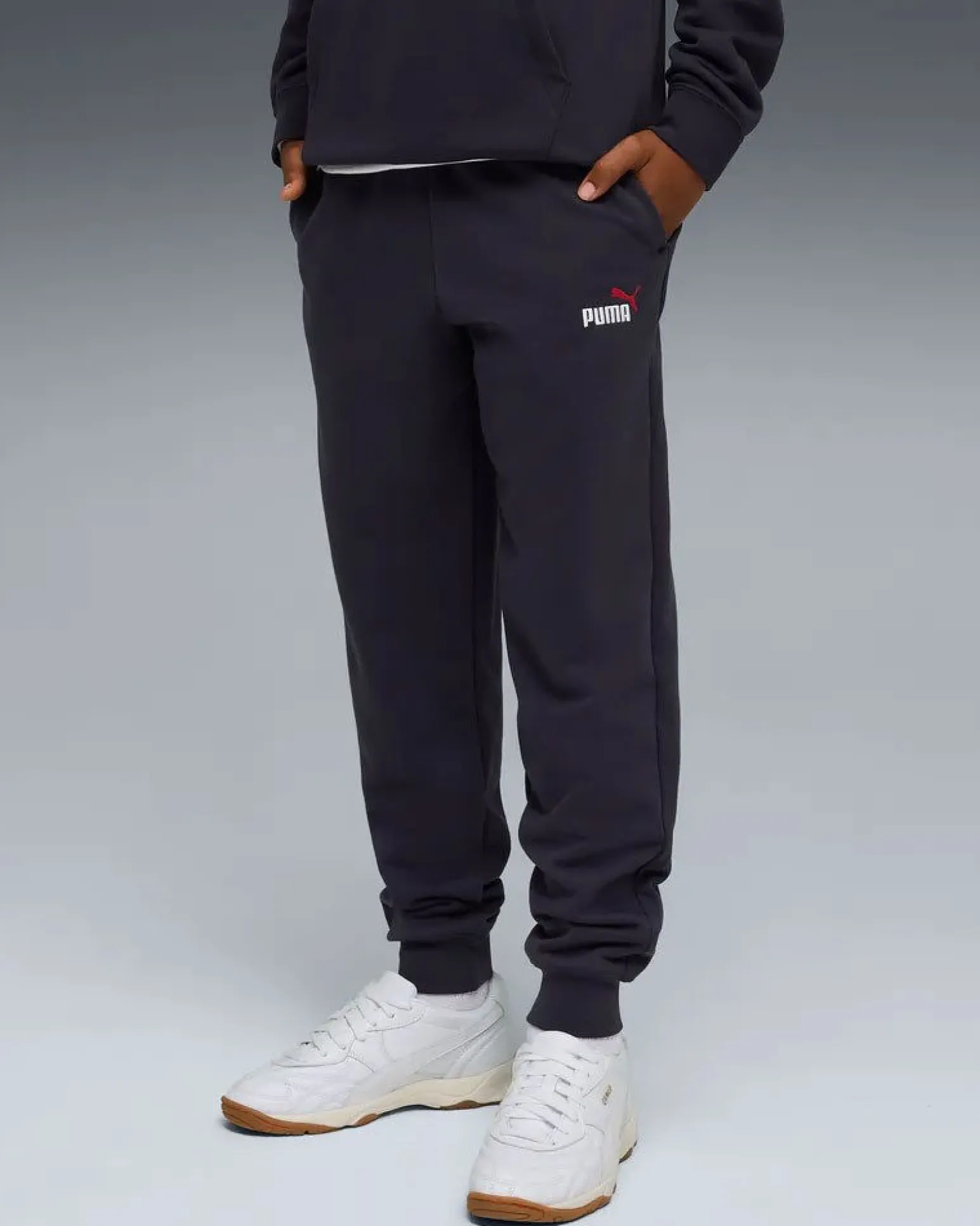 PUMA -PANTALONE TUTA JUNIOR ( 7-16 ANNI) BLU ESSENTIAL 2 COLOR N.1 LOGO, 693892-16