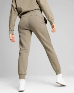 PUMA - PANTALONE TUTA TAUPE ESSENTIAL+ SCRIPT FL DA DONNA,  681536-67