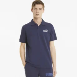 PUMA - POLO DA UOMO ESS PIQUE BLU - 586674-06