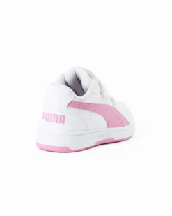 PUMA REB-L AC+ PS- Sneakers bianca e rosa, NUMERATA 28/35 - 398995-09