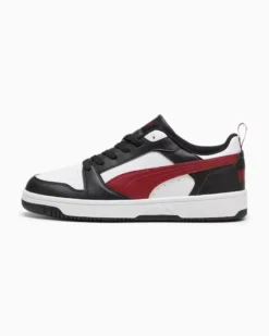 PUMA REBOUND V6 LOW - SCARPA BIANCA, ROSSA E NERA DA UOMO - 392328-30