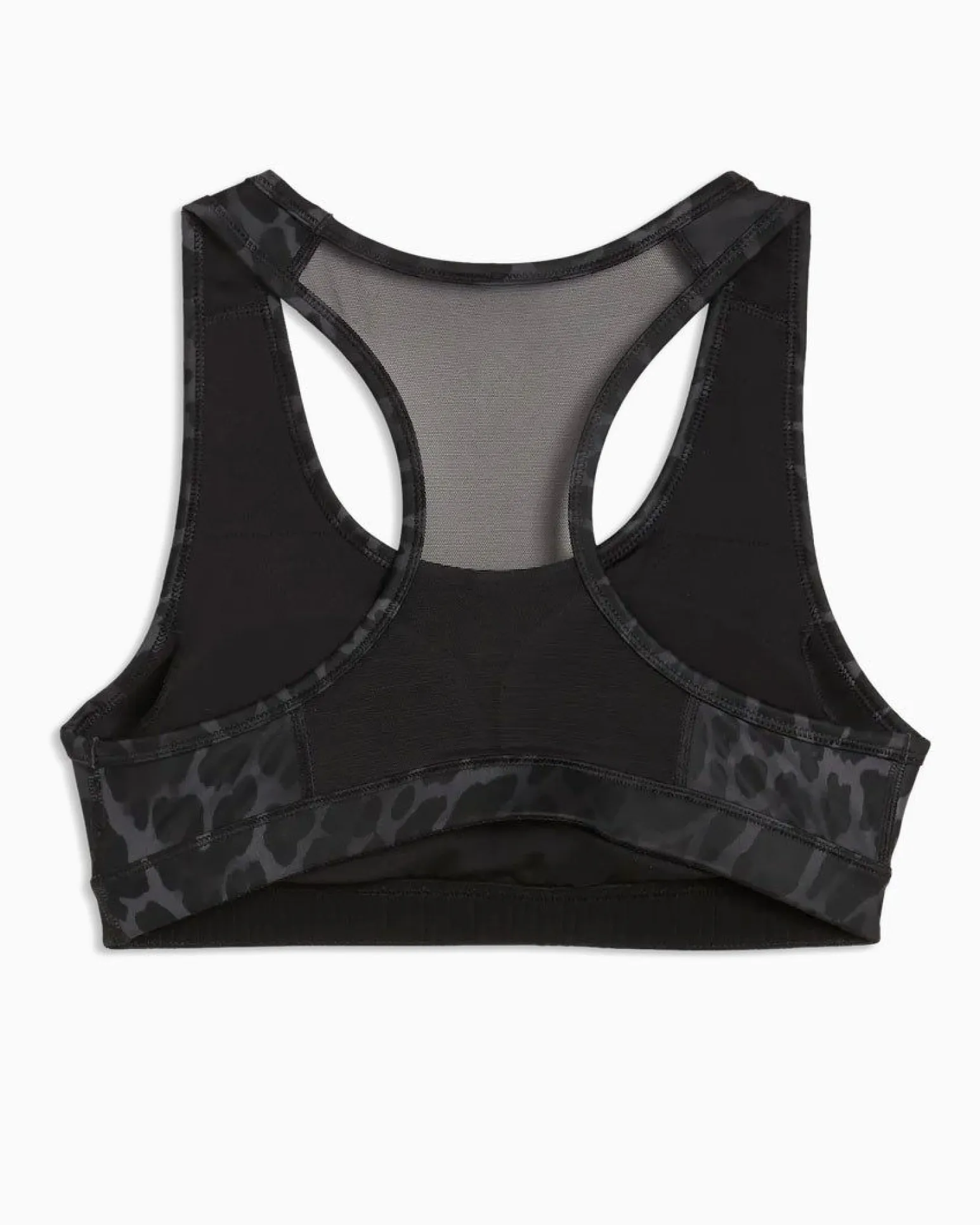 PUMA - REGGISENO SPORTIVO MACULATO NERO E GRIGIO 4KEEPS BRA SPOTTED HAZE MID DA DONNA, 528511-01