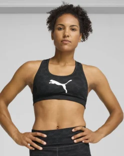 PUMA -REGGISENO SPORTIVO NERO 4KEEPS BRA DA DONNA, 526961-11