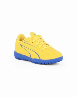 PUMA - SCARPA DA CALCETTO JUNIOR GIALLA  E BLU VITORIA TT JR DAL 28 AL 38,5    107487-08