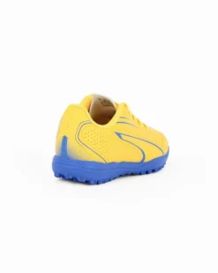 PUMA - SCARPA DA CALCETTO JUNIOR GIALLA  E BLU VITORIA TT JR DAL 28 AL 38,5    107487-08