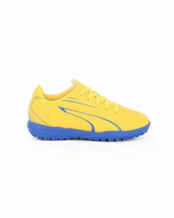 PUMA - SCARPA DA CALCETTO JUNIOR GIALLA  E BLU VITORIA TT JR DAL 28 AL 38,5    107487-08