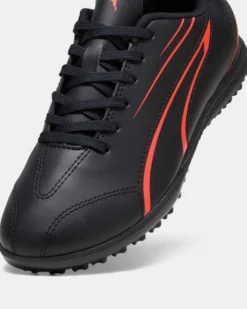 PUMA - SCARPA DA CALCETTO JUNIOR NERE E ROSSO FLUO VITORIA TT JR DAL 28 AL 38½,   107487-09