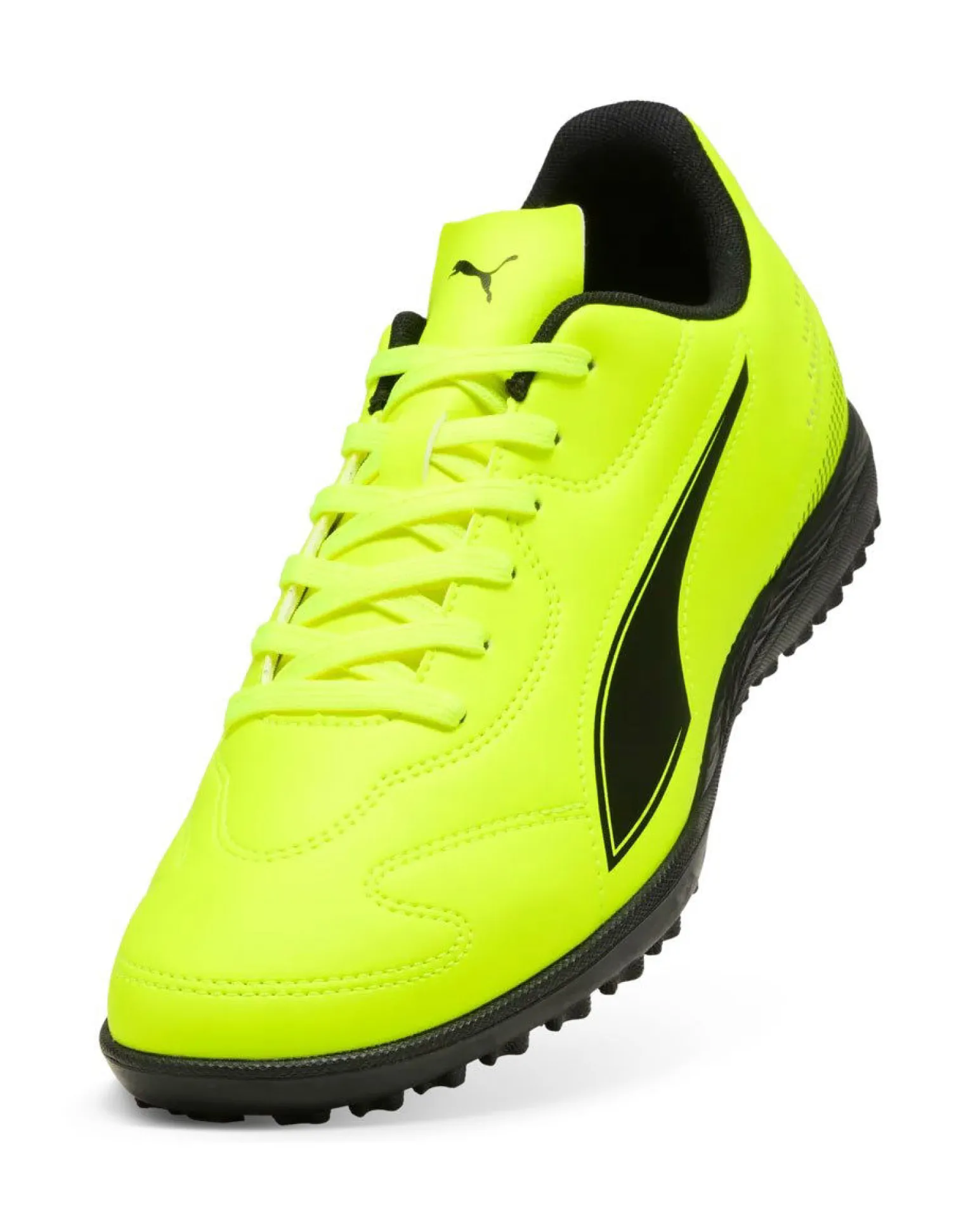 PUMA - SCARPA DA CALCETTO UOMO GIALLO FLUO E NERA VITORIA II TT, 108501-06