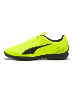 PUMA - SCARPA DA CALCETTO UOMO GIALLO FLUO E NERA VITORIA II TT, 108501-06