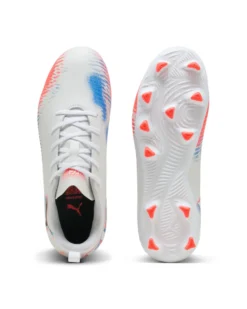 PUMA - SCARPA DA CALCIO BIANCA, ARANCIONE E BLU FUTURE 8 PLAY FG/AG DAL 30 AL 38,5   108622-01