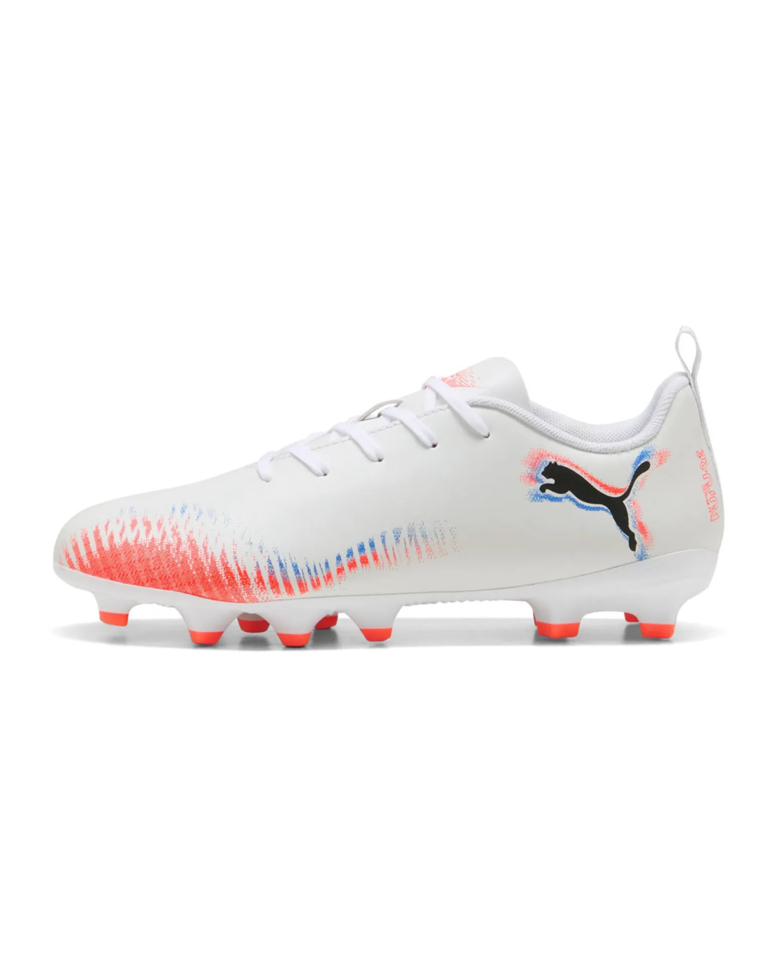 PUMA - SCARPA DA CALCIO BIANCA, ARANCIONE E BLU FUTURE 8 PLAY FG/AG DAL 30 AL 38,5 108622-01