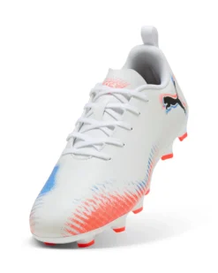 PUMA - SCARPA DA CALCIO BIANCA, ARANCIONE E BLU FUTURE 8 PLAY FG/AG DAL 30 AL 38,5 108622-01