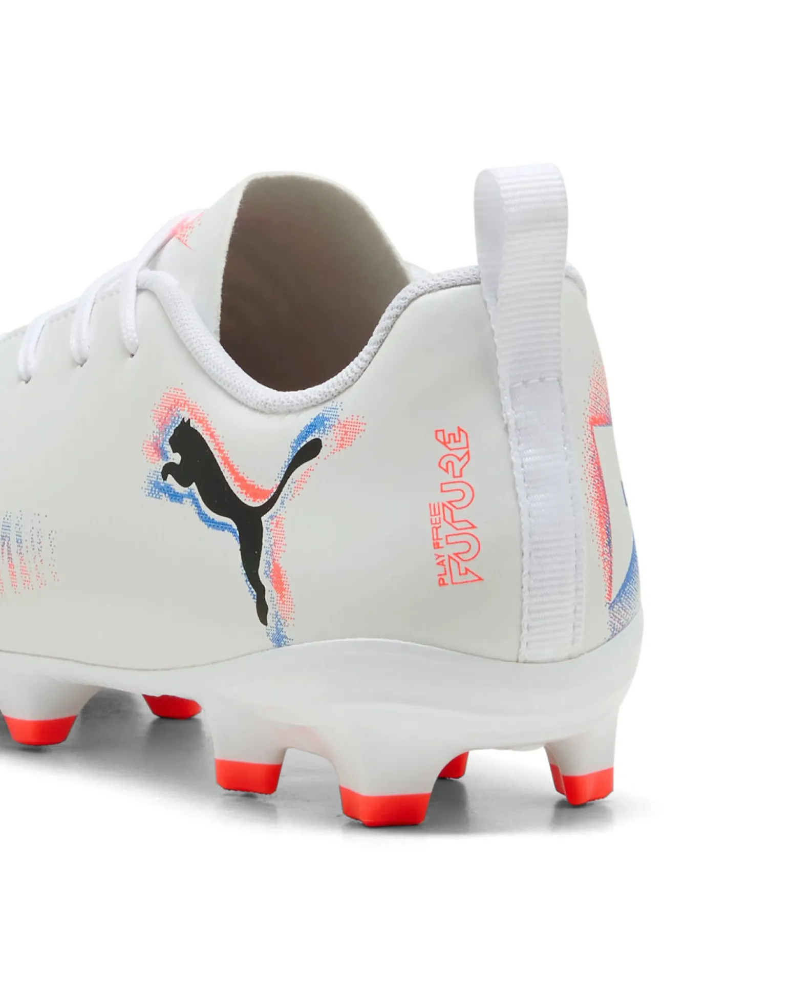 PUMA - SCARPA DA CALCIO BIANCA, ARANCIONE E BLU FUTURE 8 PLAY FG/AG DAL 30 AL 38,5 108622-01
