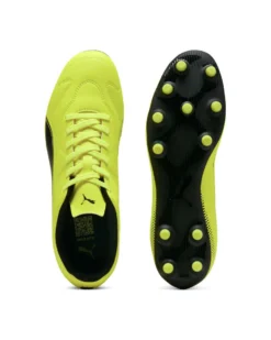 PUMA - SCARPA DA CALCIO DA UOMO GIALLO FLUO E NERA VITORIA II FG/AG, 108500-06