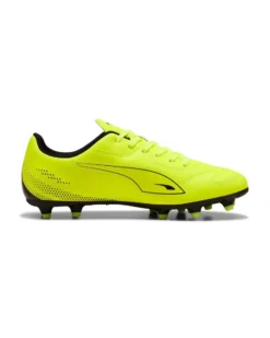 PUMA - SCARPA DA CALCIO DA UOMO GIALLO FLUO E NERA VITORIA II FG/AG, 108500-06