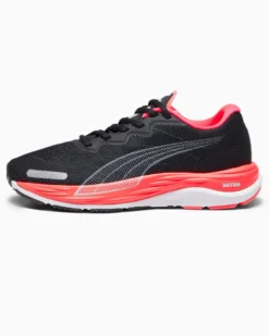PUMA - Scarpa da running donna nera e rosa fluo con intersuola nitro foam ammortizzante - VELOCITY NITRO 2 WNS