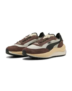 PUMA - Scarpa da uomo beige/marrone con dettagli crema e nero -  RIDER ELITE WINTER
