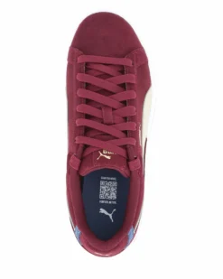 PUMA - Scarpa da uomo bordeaux con dettagli sabbia e bianchi - COURT CLASSICO SD