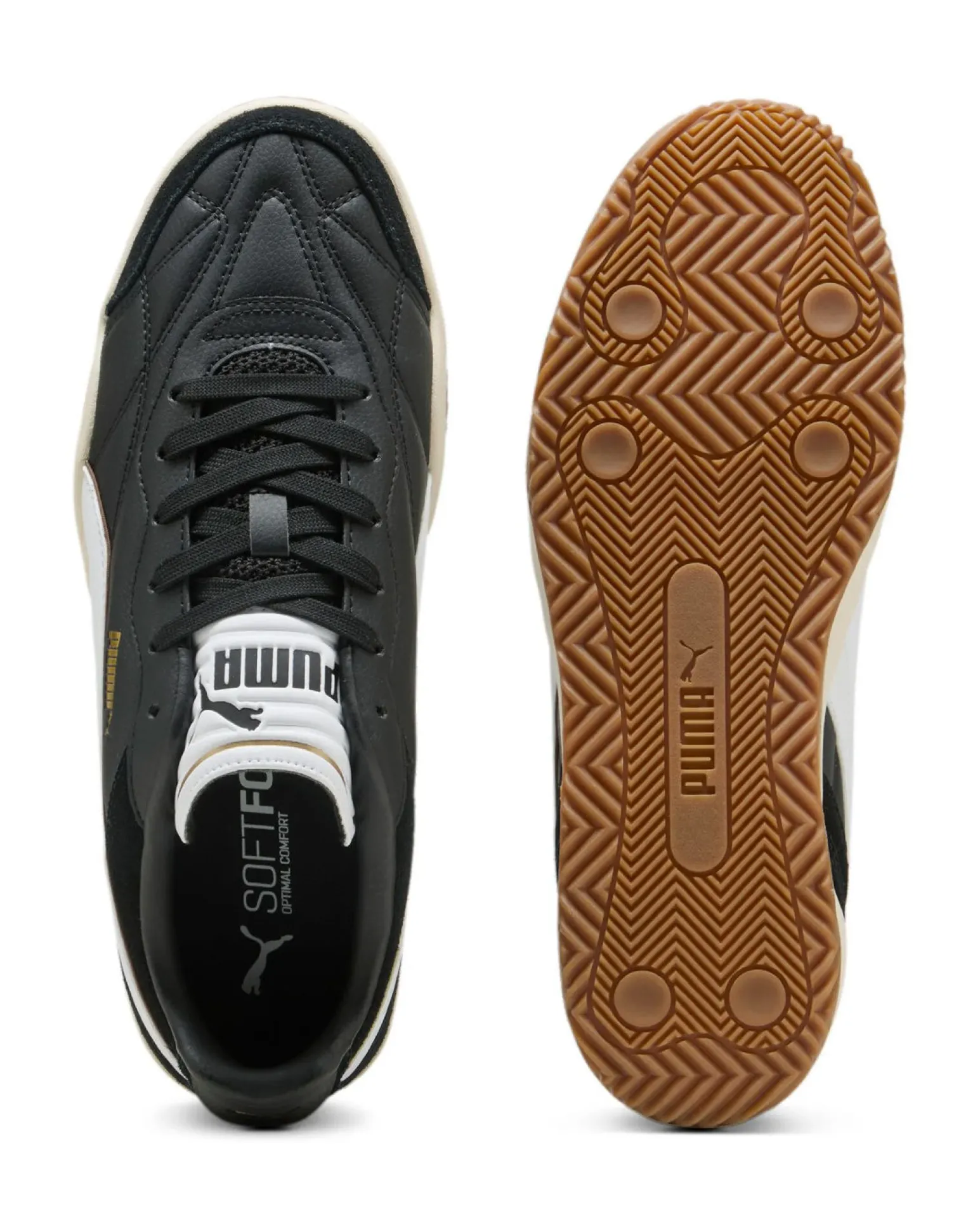 PUMA - Scarpa da uomo nera con dettagli bianchi e beige - PUMA TIFOSI SD