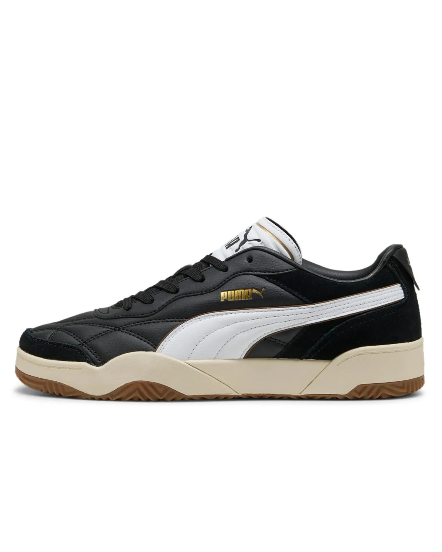 PUMA - Scarpa da uomo nera con dettagli bianchi e beige - PUMA TIFOSI SD