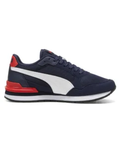 PUMA - SCARPA ST RUNNER V4 MESH BLU-ROSSA DA RAGAZZO 399876-02