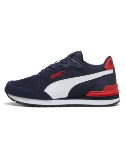PUMA - SCARPA ST RUNNER V4 MESH BLU-ROSSA DA RAGAZZO 399876-02