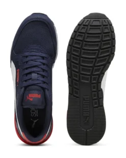 PUMA - SCARPA ST RUNNER V4 MESH BLU-ROSSA DA RAGAZZO 399876-02