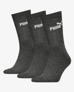 PUMA - SET 3 PAIA CALZA SPORT GRIGIO SCURO, 701235359_005
