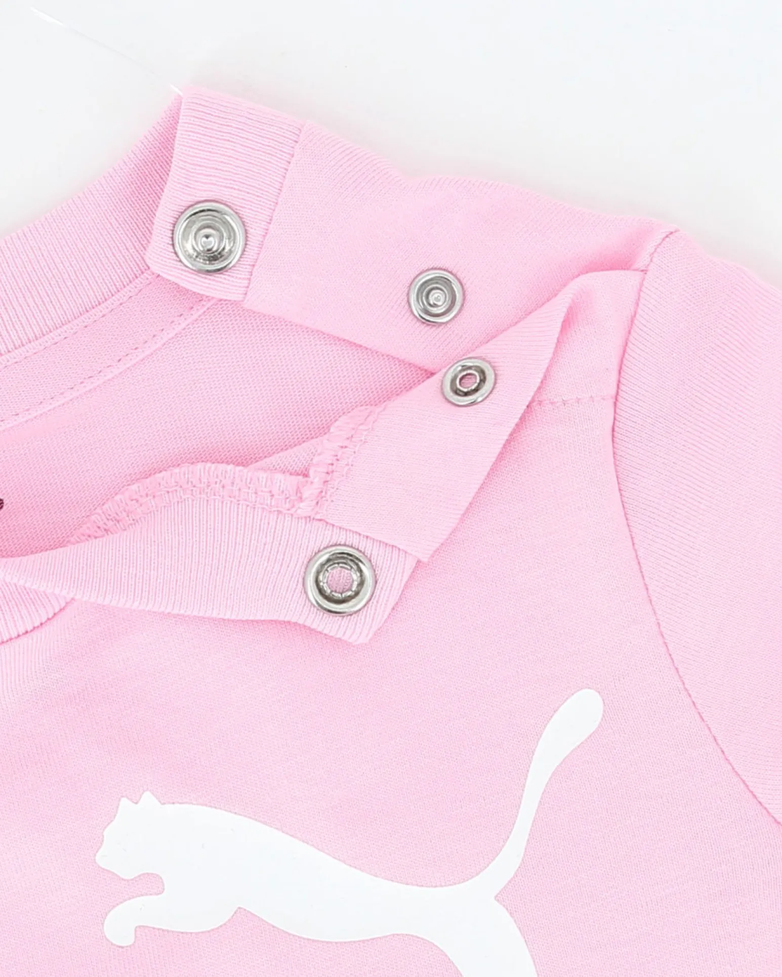 PUMA - SET SHORT+ T-SHIRT ROSA E CREMA BABY ( 6 MESI - 4 ANNI)MINICATS ESSENTIALS, 686285-75