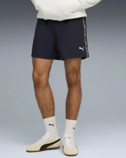 PUMA -SHORT BLU ESSENTIAL TAPE WOVEN 5