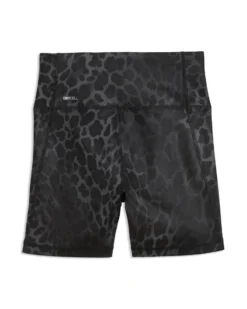 PUMA - SHORT MACULATO NERO E GRIGIO ESSENTIAL SPOTTED HAZE DA DONNA, 528513-01