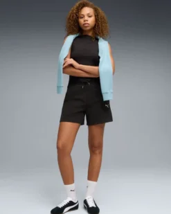 PUMA - SHORT NERO CLASS HIGH-WAIST S DA DONNA, 691874-01