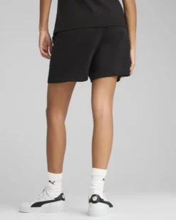 PUMA SHORT NERO ESSENTIAL  SCRIPT HIGH-WAIST 5" UNISEX, 684984-01