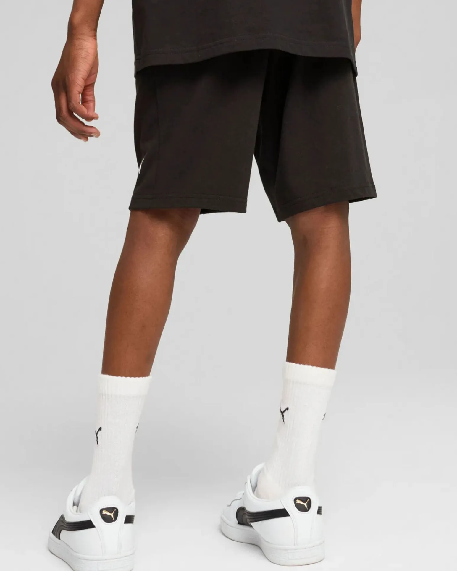 PUMA – SHORT NERO ESS NO. 1 LOGO JERSEY JUNIOR – 684919-01