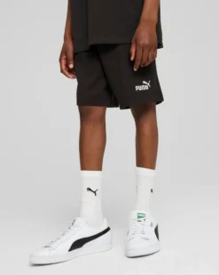 PUMA – SHORT NERO ESS NO. 1 LOGO JERSEY JUNIOR – 684919-01