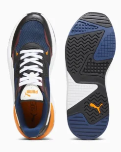 PUMA - Sneaker da uomo blu e nera con dettagli colorati e soletta in memory foam - X RAY SPEED