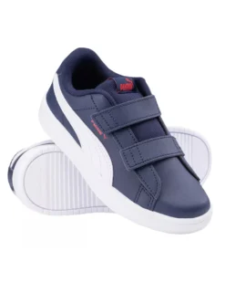 PUMA - SNEAKER JUNIOR RICKIE CLASSIC V PS BLU E BIANCA, NUMERATA 28/35 - 394253-01