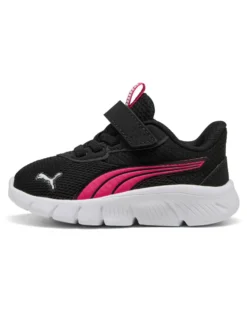 PUMA - SNEAKER KIDS FLEXFOCUS MODERN AC+ TD NERA CON DETTAGLI FUXIA, NUMERATA 20/27, 311523-05