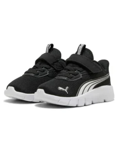 PUMA - SNEAKER KIDS FLEXFOCUS MODERN AC+ TD NERA CON DETTAGLI BIANCHI, NUMERATA 20/27,  311523-01