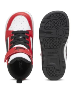 PUMA - Sneakers alta REBOUND V6 MID per bimbi ai primi passi numerata 20/27 396542-03